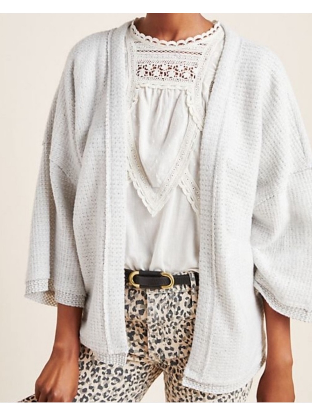 Anthropologie Lia Hacci Kimono Open Cardigan